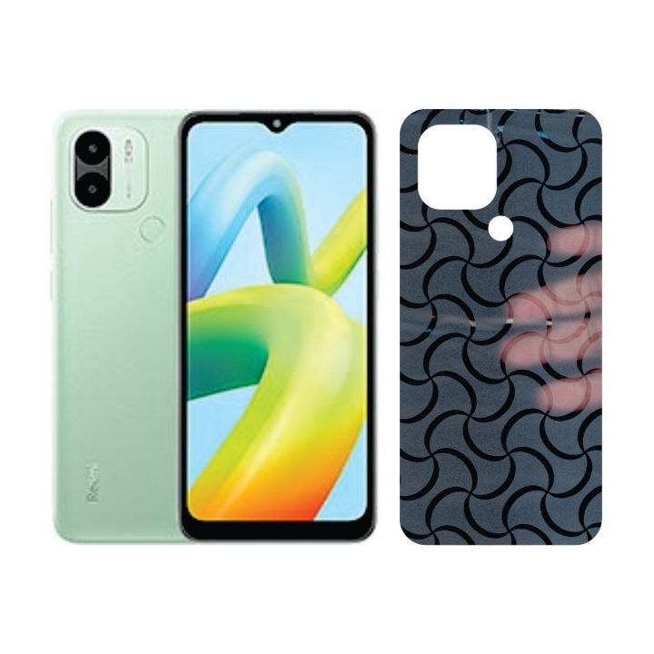 Xiaomi Redmi A1 Plus Back Paper Glitter OB GLT529 Sami-Transperent Sheet Anti-stain Only Back Wrap Cover