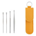 Ear Wax Cleaning Kit, 6 Pcs Ear Pick Tools, Wax Removal Kit, Ear Cleaning Tool Set, Spring Earwax Cleaner Tool Ear Wax Remover, Reusable Ear Cleaner for Children and Adult. 