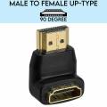 Right Angle Connector For HDMI Male to Female 90 Degree Extender  Adapter  1080P HDTV. 