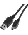 USB 2.0 A to Mini B 5-Pin Data Sync Cable Black. 