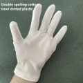5/1Pairs White Cotton Gloves Non-Slip Gripper Dot Gloves with Elastic Cuff Men Women Waiters Drivers Serving Formal Gloves. 