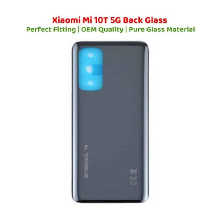 Xiaomi Mi 10T 5G Back Glass Battery Cover Rear Door Housing Case For Xiaomi Mi 10T 5G Back Battery Glass Cover Replacement