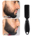 Fade Brush Hair Comb Scissors Cleaning Brush Barber Shop Skin Plastic Handle Hairdressing Soft Cleaning Brush Hair Styling Tools. 