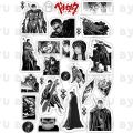 Berserk Manga Stickers Uncut A5 Sheet for Anime Lovers Mobile Phone Case Laptop DIY Crafts Notebook Laptop Scrapbook Journal. 