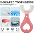 Baby Toothbrush Children's Teeth Cleaning Brush Kids U-Shaped Toothbrush For Children Mouth Oral Cleaning Brush 360 Degrees U Shaped Tooth Dental Training Toothbrushes Oral Care Portable Mouth-Cleaning Manual With Handle Daily Children's Cleaning Food. 