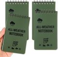 Lined Pages Pocket Notebook Rugged Small Size Waterproof Spiral Notebook Spiral Bound Top Spiral Mini Notepad for Outdoor Home. 
