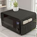 Kitchen Microwave Oven Cover Dustproof Decorative With Four Side Pockets | Microwave Cover Are Available In Multiple Colors - Universal Size. 