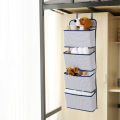 Over the Door Hanging Organizer with 4 Pocket, Home Storage Organizer with Hook for Pantry Baby Nursery Bathroom Closet Dorm. 