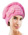 Bear Coral Fleece Thicken Quick Dry Hair Hat Towel Water Absorption Shower Cap. 