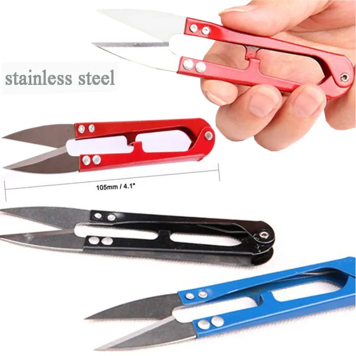Tailor's%20Thread%20Cutter,%20Clipper%20Cutter%20Mini%20Scissors%20Hand%20Set%20U%20Shaped%20-%20Image%203