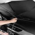 Car Windshield Sun Shade Umbrella, Foldable Sunshades Umbrella to Block UV Rays, 360° Rotation Bendable Handle Sun Visor Protector for Front Windshield. 