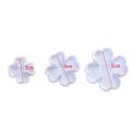 Four Clover Flower Fondant and Cookie Plunger Cutter 3Pcs Set. 