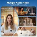 SX21 Dual Mics magnetic lavalier microphone with long battery life Portable Audio Video Recording Mini Mic for Cell Phone  Lavalier Microphone Magnetic with Charging box Wireless for iPhone iPad for Video Conferencing Recording and Live Streaming Vlogging. 