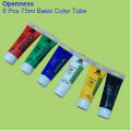 Openness -Pack of 6 - 75ml Acrylic Paint Tubes - 6 Basic Colors - Black, White, Blue, Red, Green and Yellow Marie's Colors - Arts & Craft. 