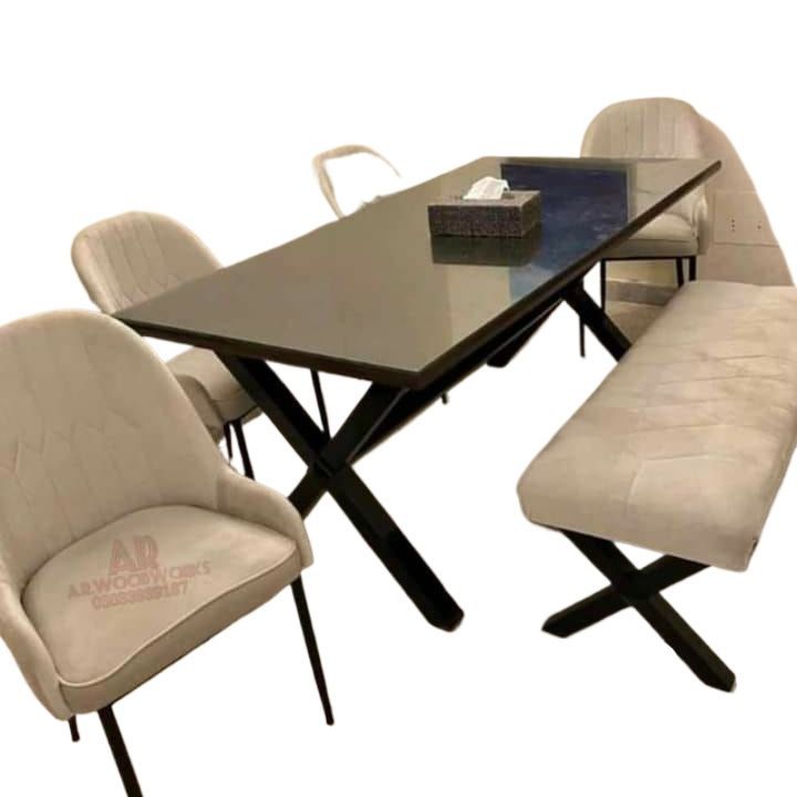 Modern%20Designe%20Dining%20Table%20Set%20Off%20White%20Colour%20With%20Elegent%206%20Chairs%20Antique%20Look%20For%20Coushling%20Of%20The%20Chair....%20-%20Image%205
