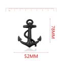 New Anchor 3D Car Decoration Sticker Metal Logo - Black. 