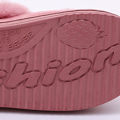 Cushioned Candy Color Lady Fluffy Flat Warm Slippers. 