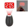 Portable Digital Projection Alarm Clock Key Chains Mini Projector LED Clock Carry Time Flashlight Clock Hanging Rope Table Decor. 