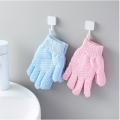 1/2/6Pcs Five Fingers Bath Exfoliating Glove Scrub Body Foam Back Bathing Cleaning Gloves Bathroom Accessories. 