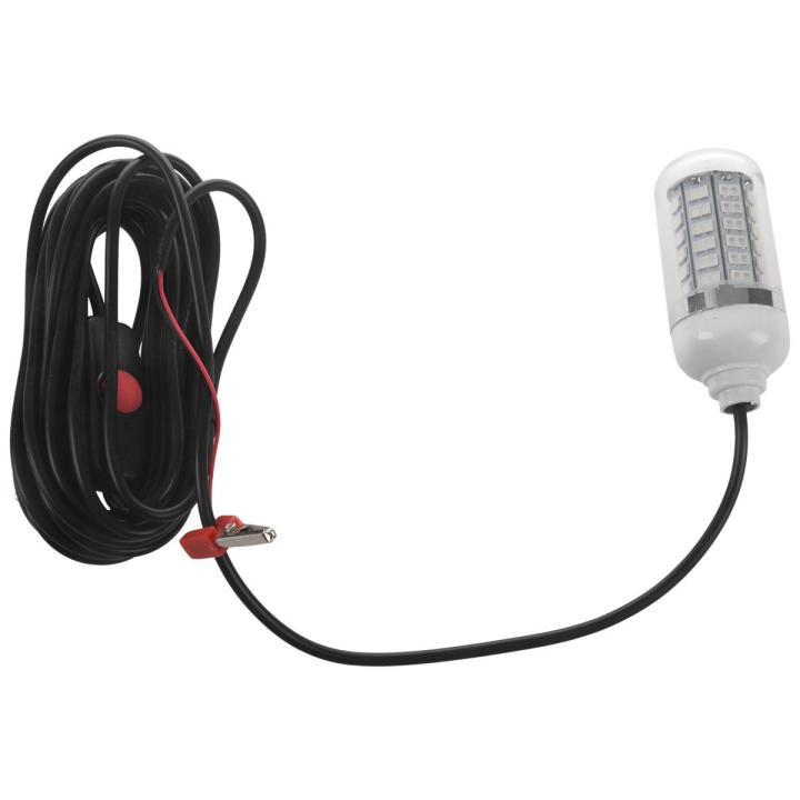 12V-24V Fishing Light Green 108Pcs Led Underwater Fishing Light Lures Fish Finder Lamp Attracts Prawns Squid Krill - White shell & green light