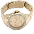 Hugo Boss Premiere Gold Stainless Steel Gold Dial Quartz Watch for Ladies - 1502443. 