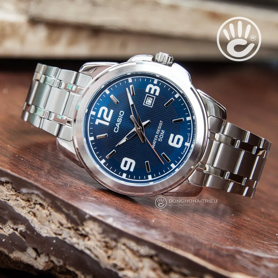 Original Casio MTP-1314D-2AVDF Stainless Steel Wrist Watch for