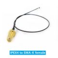 2-piece SMA / RP-SMA female to MHF4 IPEX IPX RF plug Pigtail cable for Mini 0.81mm PCI card intel WIFI Board 10cm 15cm 20cm 30cm. 