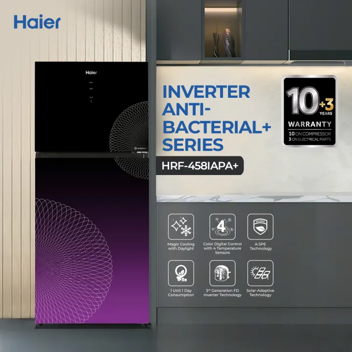 Haier%2016%20Cu%20Ft%20-%20Digital%20Inverter%20-%20HRF-458IAPA+%20(%20Digital%20Control%20Panel%20+%20Turbo%20Fan%20+%204%20Temperature%20Sensors%20+%20Inverter%20Compressor%20+%20Glass%20Door)%20Purple%20Colour%20Refrigerator%20/%2010%20Years%20Warranty%20-%20Image%202