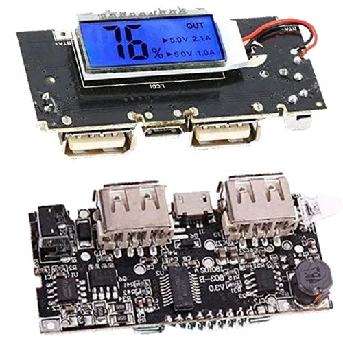 LED Dual USB Fast Charger | Power Bank Module Board Collection | Mobile Power Bank Module | Battery Charger