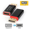 4K Display Port To HDMI Male Female Adapter Converter DisplayPort DP To HDMI. 