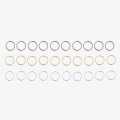12Pcs/set Nose Ring Piercing Punk golden selvar Color Handmade Tiny Nose Lip Hoop Ring Septum Rings Piercing Stud Body Jewelry. 