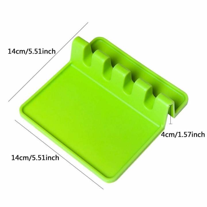 Kitchen Cooking Tools Kitchen Silicone Spoon Rest Utensil Spatula Holder Heat Resistant