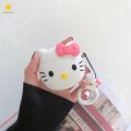 Cute Hello Kitty Apple Airpods 1/2 Case Silicone Wireless Earphone Soft Case Protective Case for I9 I11 Airpods 1&2 (just a case). 