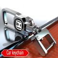 High quality for Honda keychain car motorcycle key holder Fashion Men Women Creative Alloy Metal Keyring Gift Civic City CR-V Jazz Accord Odyssey Brio Mobilio Fit HR-V Pilot Shuttle Legend CR-Z CRX. 