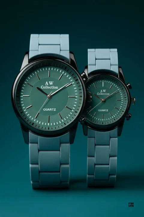 AW Collection Couple Watch | Premium Rubber Strap | New Look Design ...