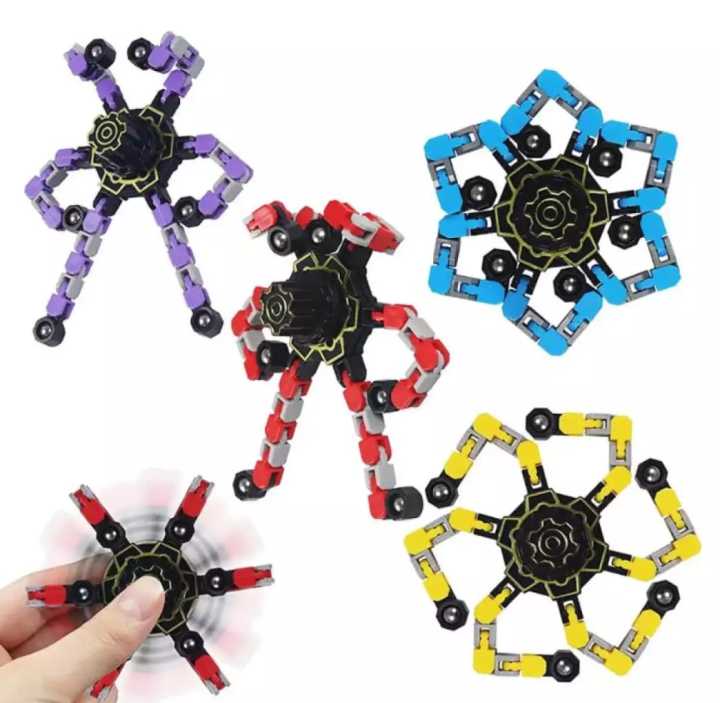 Deformable Fidget Spinner Robot| FINGER TIP SPINNER DIY /DEFORMABLE / SHAPE CHANGER