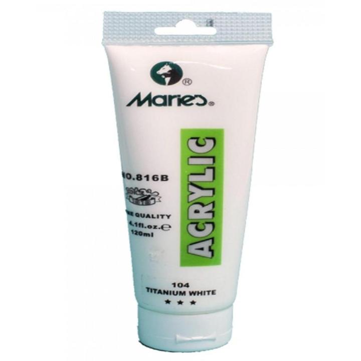 maries white color acrylic paint of 75 ml