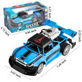Remote Control Rock Monster Car with Lights & Flame Spray Function Stunt Car - 1:20 Scale - Four Channel - Operated Battery - Blue. 