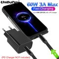 Flat USB C to C PD 100W 5A Fast Charger Cable 10mm Tip for Doogee V10 | S98 S97 S96 S86 S59 S68 Pro | S88 Plus Rugged Phones. 