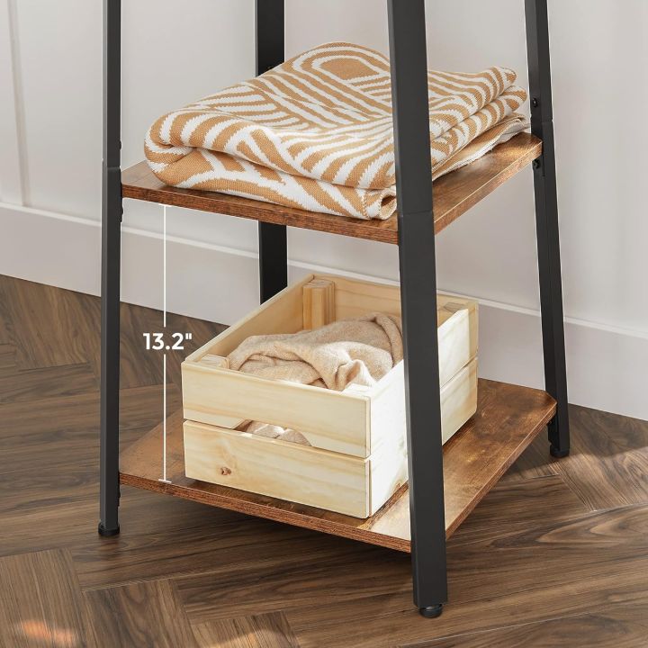 Coat%20Rack%20with%203%20Shelves,%20Stand%20with%20Hooks%20for%20Scarves,%20Bags%20and%20Umbrellas,%20Steel%20Frame,%20Industrial%20Style,%20Rustic%20Brown%20and%20Black%20-%20Image%207