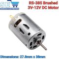 RS-385 3V-12V Brush DC Motor High Speed For Electric Appliance. 