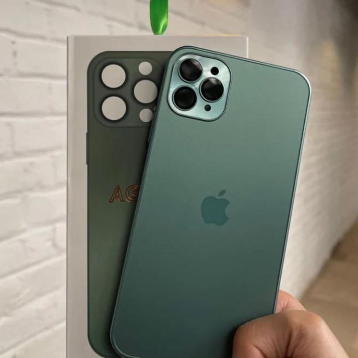 Original AG Glass case with Apple Logo For iPhone 14 Pro / Iphone 13 Pro / Iphone 12 Pro