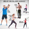High Quality Portable Resistance Bands With Handles, Resistance Tubes & Workout Bands Exercise Band Elastic Pull Rope Body Fitness Band set Gym Yoga Fitness Elastic Training Bands Pilates Crossfit Fitness Equipment 11 Pcs Set. 