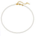 Wholesale High Quality Real Fresh Water Pearl Necklace Mens Stainless Steel Natural Freshwater Pearl Choker Pearl Necklace. 