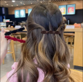 Fashion Velvet Bow Hair Clips Solid Color Girls Hair Accessories Back of Head Side Clips. 