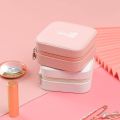 Travel Jewelry Case, Large Capacity Portable Small Jewellery Box, Mini Jewellery Travel Case with Zipper, Travel Jewelry Organizer for Earrings Rings Necklaces Etc, Great Gift for Women. 
