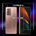 Samsung Galaxy Z Fold 2 Front & Back Clear Hydrogel film Jelly Protector. 