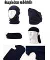 Thermal Neck Warmer Full Face Cover Mask For Winter Gear Balaclava Ski Mask. 