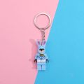 【Hot demand】Creative Pink Lego Keychain Fairy Batman Small Figures Key Lanyards Building Blocks Heroes Key Ring. 