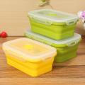 Crockery Mall Student Silicone Box Silicone Collapsible Box Food Storage Container Set. 